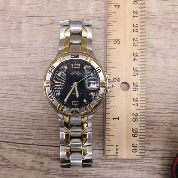 Guess Waterpro Watch Unisex Multi-toned Stainless Steel Classic Date Dial 100m - Picture 10 of 10